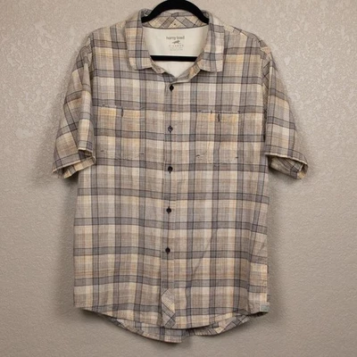 Mens Horny Toad plaid short sleeve button up shirt-XL - Image 1 of 4