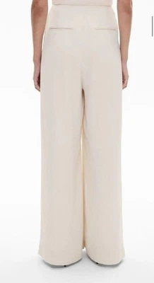 Witchery Wide Leg Pleat Pant Sz 14 in Chalk rrp $229 BNWT - image 1 of 4
