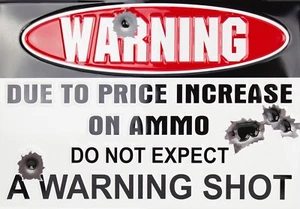 aluminium plaque / sign A4 warning due to the price in crease do not - Picture 1 of 1