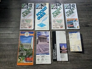 Lot of 8 Vintage Maps of Washington DC - Picture 1 of 2
