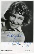 Inge Egger (+) AUSTRIAN ACTRESS autograph,  signed vintage photo