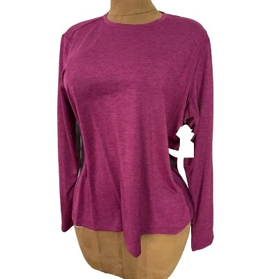 Camisa Xersion Borgoña Secado Rápido Gimnasio Yoga Agujero Espalda Para Mujer Talla 1X Informal Top Foto 1 de 4