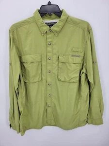 ExOfficio Shirt Mens XL Green Short Sleeve Button Up Vented Outdoor Performance - Picture 1 of 9