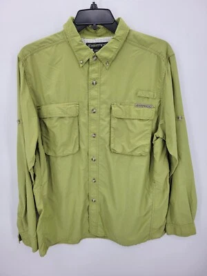 ExOfficio Shirt Mens XL Green Short Sleeve Button Up Vented Outdoor Performance - Image 1 of 4