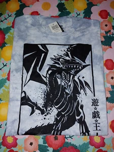 Camisa Yugioh Ojos Azules Blanco Dragón Gráfico Grande Nueva Oficial - Imagen 1 de 2