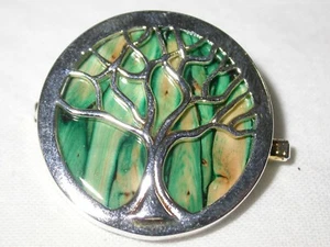 Spilla albero della vita celtico scozzese gemma erica HB79 gioielli Heathergems - Foto 1 di 5