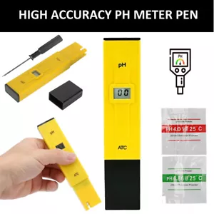 PH Meter LCD Digital Electric Water Tester Pen Hydroponics Aquarium Test Kit UK - Picture 1 of 8