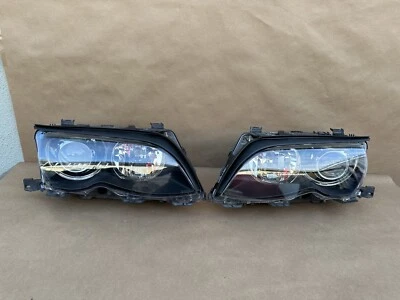 02-05 BMW E46 325I 328I 330I 4 Doors Xenon HID Headlight Assembly, OEM Pair L&R - Image 1 of 4