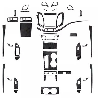 Kits de 52 piezas de fibra de carbono real embellecedor interior completo para Chevrolet Impala 2014-2020 Foto 1 de 4
