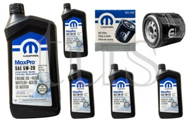 Genuine Mopar Engine Oil Change Kit 2005-2006 Dodge Grand Caravan 3.8L oil 5w20 - Image 1 of 3