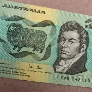 Australia 2 DOLLARS 1985 Mac Arthur Currency Animal Australian Sheep Oat Grain - Picture 1 of 4