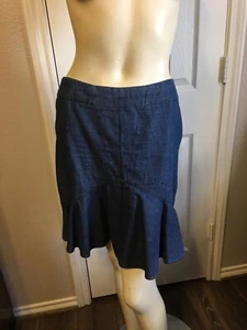 LUCA LUCA BLUE DENIM SHORT SKIRT SZ 42 (6) - Picture 1 of 3