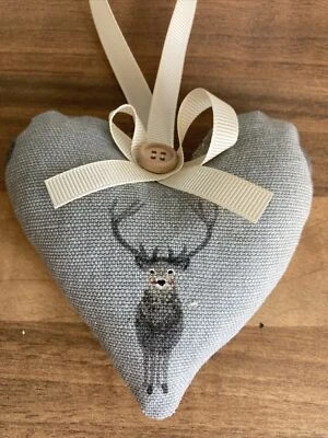 Sophie Allport Stag Fabric Handmade Heart - Image 1 of 4