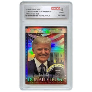 Proud Patriots - 47th President Hologram Trading Card - Graded Gem Mint 10 - Picture 1 of 2