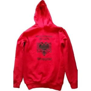 Sweatshirt rot Albaner, Gr. 14; 146/152 + Cappymütze + Armband (Albania) - Bild 1 von 4