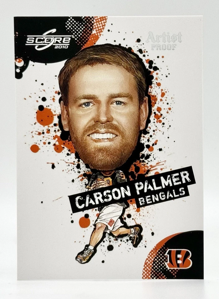 2010 Score NFL Players Artist Proof #8 Carson Palmer 18/32 Cincinnati Bengals - Image 1 of 2