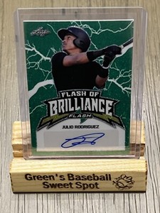 2020 Leaf Flash Julio Rodriguez Flash Of Brilliance Auto 18/25 Seattle Mariners