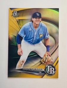 /50 Cooper Kinney /2B Rays | 2022 Bowman Platinum Yellow Parallel #TOP-51 - Picture 1 of 12