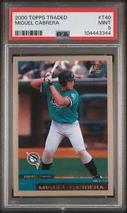 2000 Topps Traded Miguel Cabrera #T40 RC PSA 9 MINT - Picture 1 of 2