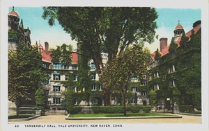 YALE - University Postcard:  Vanderbilt Hall, New Haven, Connecticut - Picture 1 of 2