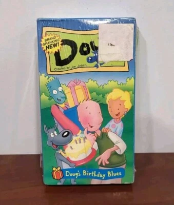 DOUG  Doug's Birthday  Blues  NEW SEALED VHS  w/ Poor Roger Disney Chapters Book - Image 1 of 4