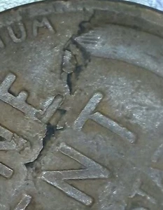 1919 P Wheat Cent Penny Lamination Error Coin Obv & Rex - Picture 1 of 5