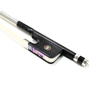 Carbon Fiber Cello Bow Pernambuco Performance Natural Hair High Level 1/2 Size - Picture 1 of 7