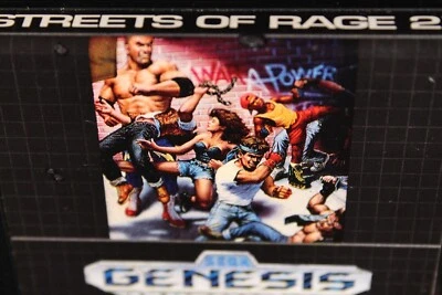 Sega Genesis Streets of Rage 2 vintage original video game loose cartridge 1992 - Image 1 of 4