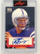 2022 Leaf Pro Set PSP-PM1 Portraits Peyton Manning Auto