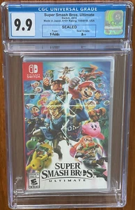 NEU 2018 Switch Mario Super Smash Bros. Ultimate CGC VGA 9.9 A++ Y-Fold Seal - Bild 1 von 4