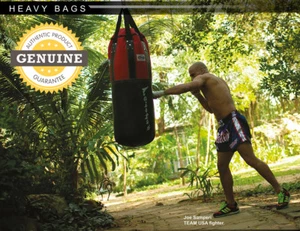 UNFILL 3 pies Muaythai Kick Boxing Fairtex Bolso Extra Grande Pesado Cuero Genuino HB3 - Imagen 1 de 7