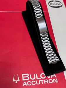 70er Jahre Bulova Accutron Up Down Uhr Flared Link Vintage Band mit Enden - Bild 1 von 12