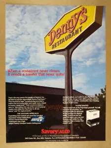 1985 Savory Pop-Down Toaster Denny's Restaurant Use vintage print Ad - Picture 1 of 1