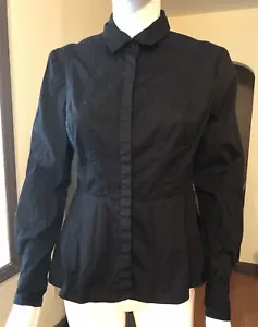 MODA INTERNATIONAL Top donna con bottoni L/S - Nero - Taglia 6 - Foto 1 di 8