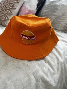 CARROTEN BRAND NEW Women Men Bucket Hat Unisex Cotton Outdoor Sun Beach Orange - Picture 1 of 6