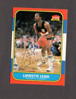 Lafayette Fat Lever 1986-87 Fleer authentic autographed card Nuggets