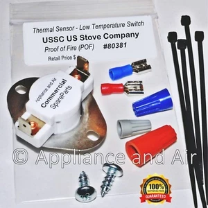 US Herd 80381 F110 KERAMIK Brandschutz Grenzschalter + Hardware & Anleitung - Bild 1 von 5