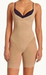 TC FINE INTIMATES Nude WYOB Sheer Torsette Thigh Shaper Bodybriefer NEW Womens L - Picture 1 of 7