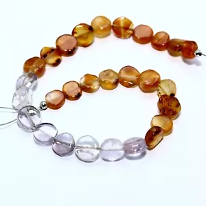 Cuentas para monedas de amatista cornalina briolette natural piedras preciosas sueltas para hacer joyas - Imagen 1 de 5