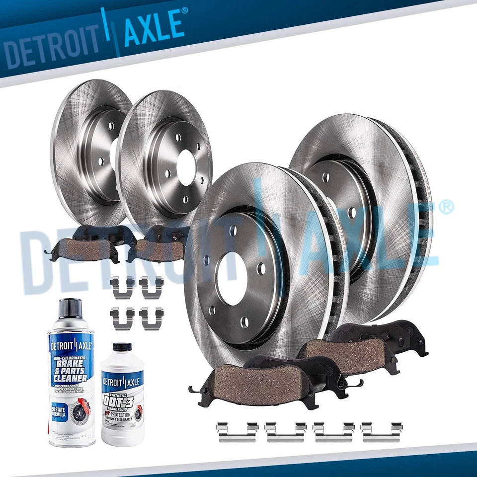 Rotores delanteros y traseros + pastillas de freno para Buick LeSabre Pontiac Bonneville 2000-2005 Foto 1 de 4