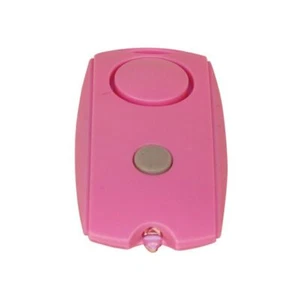 Pink Mini Personal Alarm with Keychain LED Flashlight and Belt Clip - Picture 1 of 8