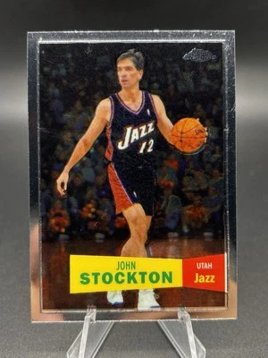 2007-08 Topps Chrome 1957-58 Variation #98 John Stockton Utah Jazz - Image 1 of 2