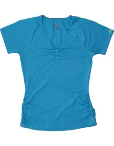 REEBOK Womens T-Shirt Top UK 12 Medium Blue Polyester CQ31 - Picture 1 of 4