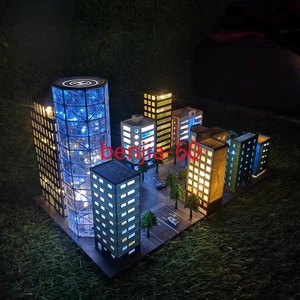 1/300 Scale City Building Viaduct High-Rise Building Diorama Model Set Scene Toy - Picture 1 of 20