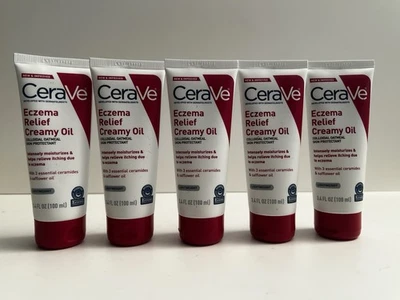CeraVe Alivio del Eczema Aceite Cremoso Coloidal Avena Protector de la Piel 3.4fl Exp9/22 Foto 1 de 4