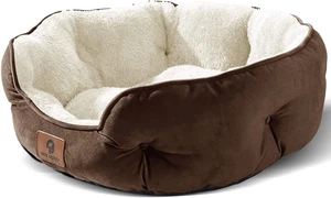 20" Small Dog Or Cat Bed Pet Bed For Puppy and Kitty,Soft & Machine Washable - Picture 1 of 19