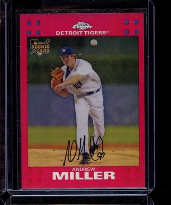 Topps 2007 cromo Andrew Miller novato refractor rojo 58/99 Foto 1 de 2