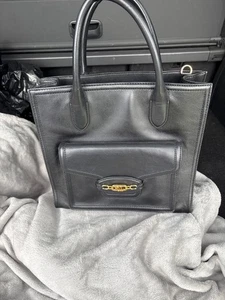 Ralph Lauren Leather Large Black Bag - Picture 1 of 3
