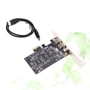 PCIe to 1394 3 Ports Expansion with Low Profile Bracket and Cable for Desktop PC - Afbeelding 1 van 12
