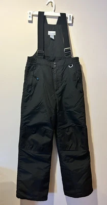Slalom Snow Ski Pants Overalls Youth Large Unisex Black Insulated Winter Sports - Image 1 of 4